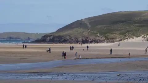 BBC Perranporth beach, Cornwall