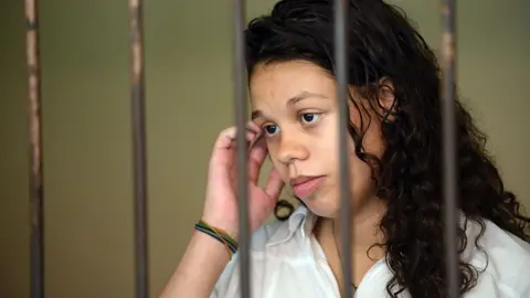 Heather Mack of the US waits inside a holding cell before a trial hearing at a court in Denpasar on Indonesia's resort island of Bali on March 11, 2015