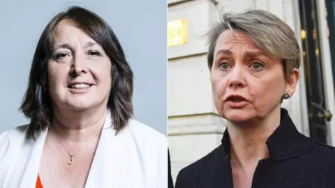 UK Parliament/PA Media Lib Dem Christine Jardine and Labour's Yvette Cooper