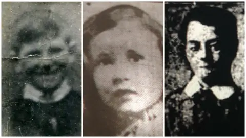 EPA Schoolboys William Robinson, Jerome O'Leary and John William Scott were among the dead