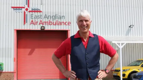 P Peal Patrick Peal outside East Anglian Air Ambulance HQ, Norwich