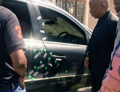 EFF Sindiso Magaqa's being inspected by old friend Julius Malema