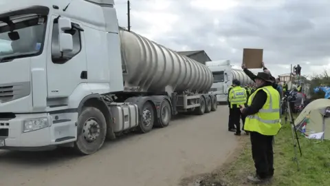 Sue Gough Fracking site North Yorkshire