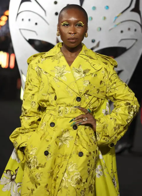 PA Media Cynthia Erivo attending the European premiere of Black Panther: Wakanda Forever