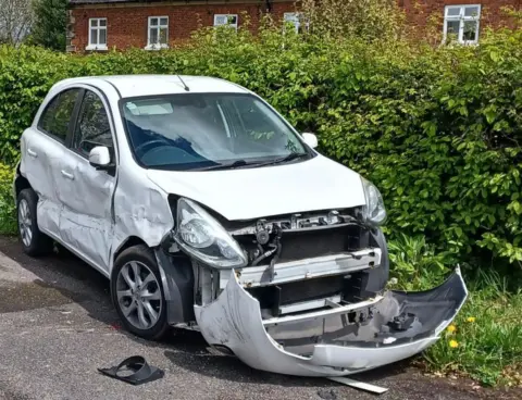 Damaged car