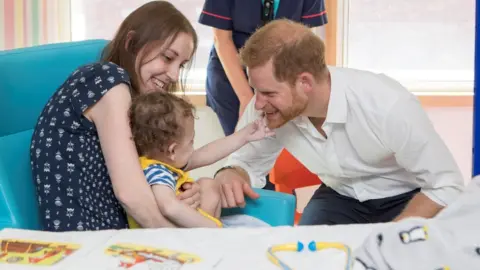 Sheffield Children's Hospital NHS Foundation Trust Prince Harry in Sheffield