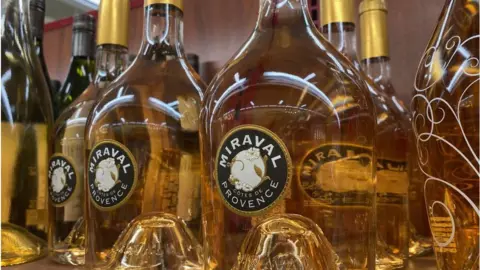 Getty Images Miraval wine on shelves