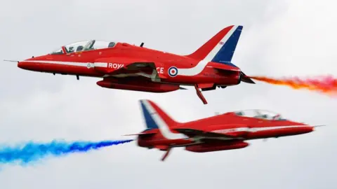 PA Media The Red Arrows