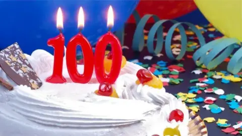 EFESAN Birthday cake with 100