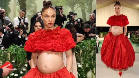 Getty Images Adwoa Aboah attends The 2024 Met Gala Celebrating "Sleeping Beauties: Reawakening Fashion" at The Metropolitan Museum of Art on May 06, 2024 in New York City.