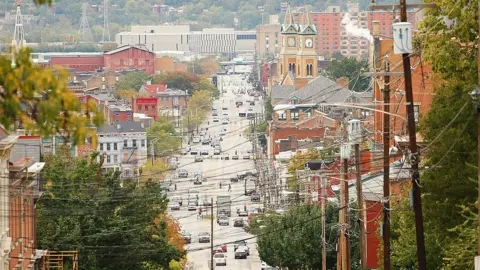 The Boston Globe via Getty Images Over-the-Rhine is one of the best-known black neighborhoods in Cincinnati, Ohio