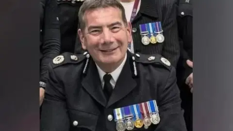 Northamptonshire Fire and Rescue Police chief in uniform