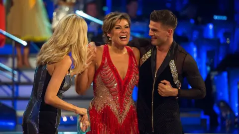 PA Kate Silverton and Aljaz Skorjanec