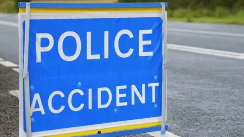 Police accident sign