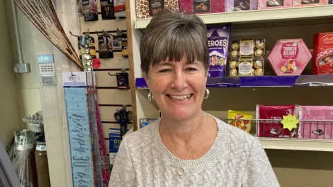 Rita Evans, owner of Evans News in Glynneath