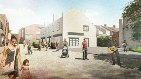 Macgregor Smith Landscape Architects Artists impression of Clare Street