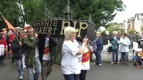 BBC coffin protest