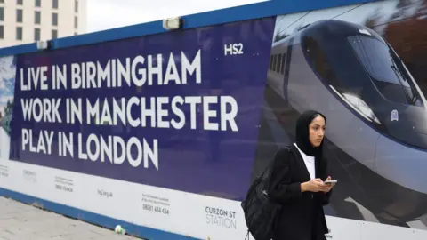 NEIL HALL/EPA-EFE/REX/Shutterstock A billboard advertising HS2