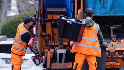 Getty Images Binmen in Birmingham