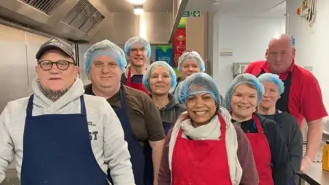 Sunderland Community Soup Kitchen  A group of volunteers pictured at the Sunderland Community Soup Kitchen