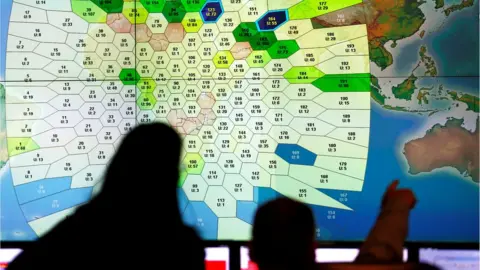 Reuters Inmarsat control room