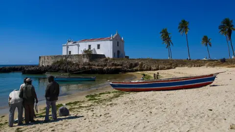 Getty Images Fishermen on Mozambique Island (file photo)