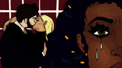 Karen Charmaine Chanakira Illustration of a woman imagining her husband’s infidelity