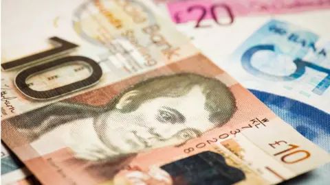 Getty Images Scottish banknotes