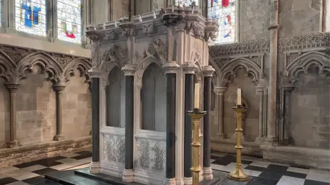 St Albans Cathedral Restored shrine