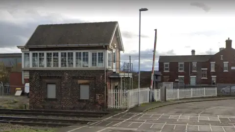 Google Signal box at Whitehouse junction near Middlesbrough dock