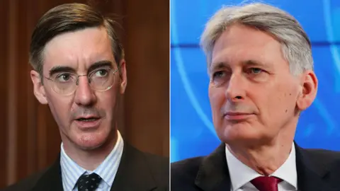 Getty/Reuters Rees-Mogg and Hammond