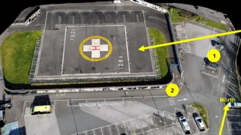 AAIB The helicopter landing site