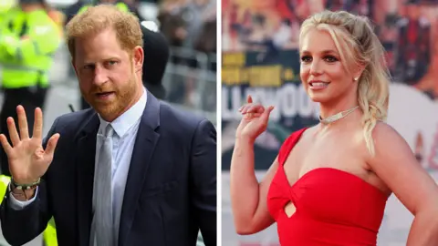 Reuters Prince Harry and Britney Spears