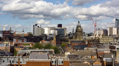 Chris McLoughlin/Getty A view of Leeds city centre