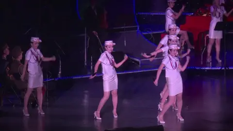 AFP Moranbong members on stage