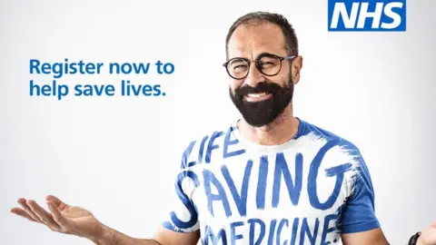 NHS NHS plasma donation appeal poster