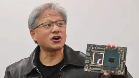 Getty Images Nvidia president Jensen Huang at an event in June.