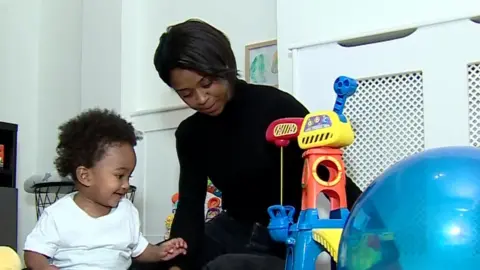 BBC Lauren Mckenzie and one year old