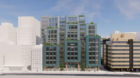 City of London An artists impression of the finished site