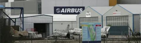 Getty Images Airbus aircraft wing production facilities in Broughton, Wales