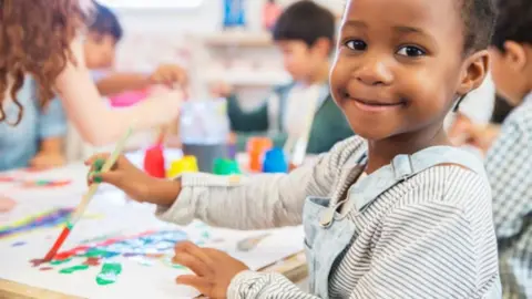 Getty Images child painting