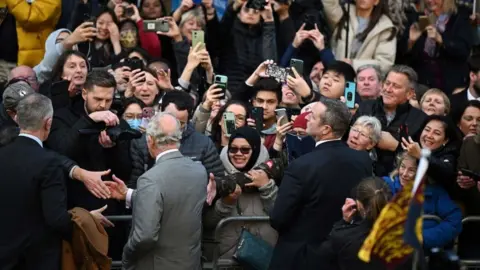 Getty Images King Charles in Leeds