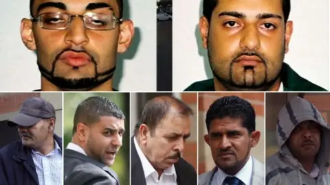 Police and Getty Images Top row: Ahdel and Mubarek Ali (l-r brothers)