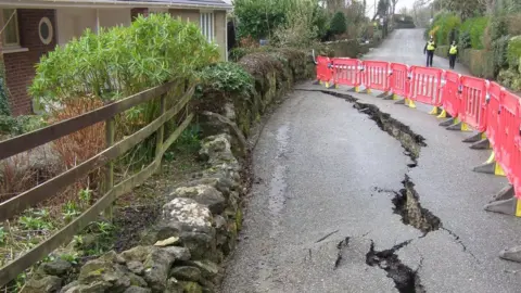 Isle of Wight council Undercliff Drive subsidence