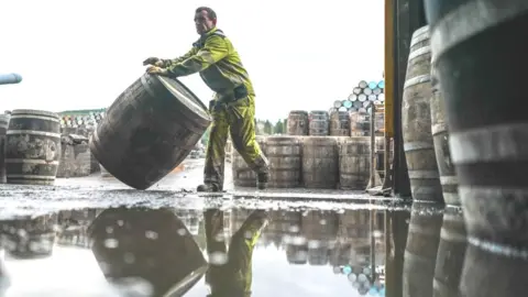 Getty Images Cooperage worker