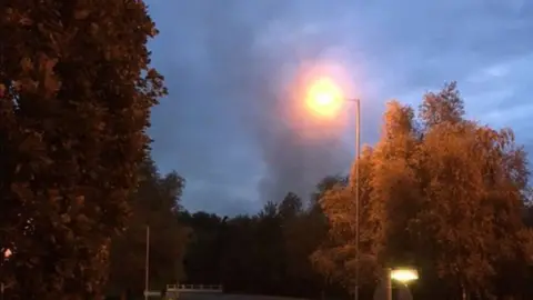 Cambridgeshire Fire and Rescue Smoke by recycling plant