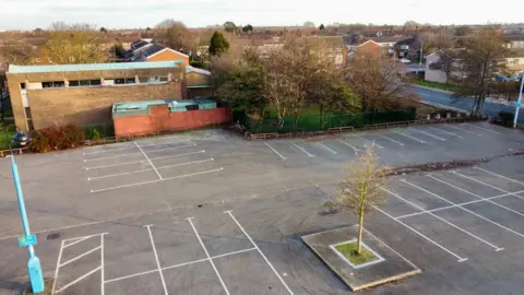 NELC Aerial view of car park