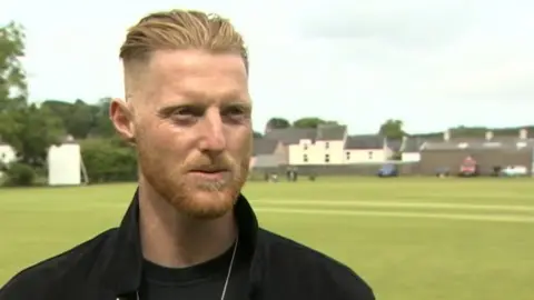 Ben Stokes at Cockermouth Cricket Club