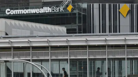Getty Images Commonwealth Bank sign