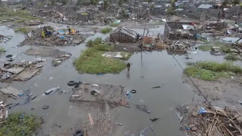 Reuters A general view of the damage after a cyclone swept through Beira